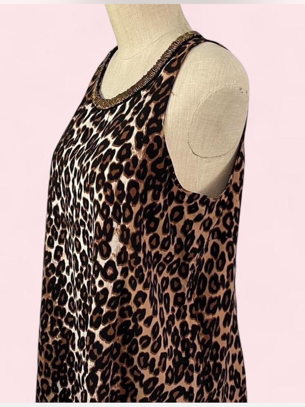 Alfani Brown Leopard Print Tank Top